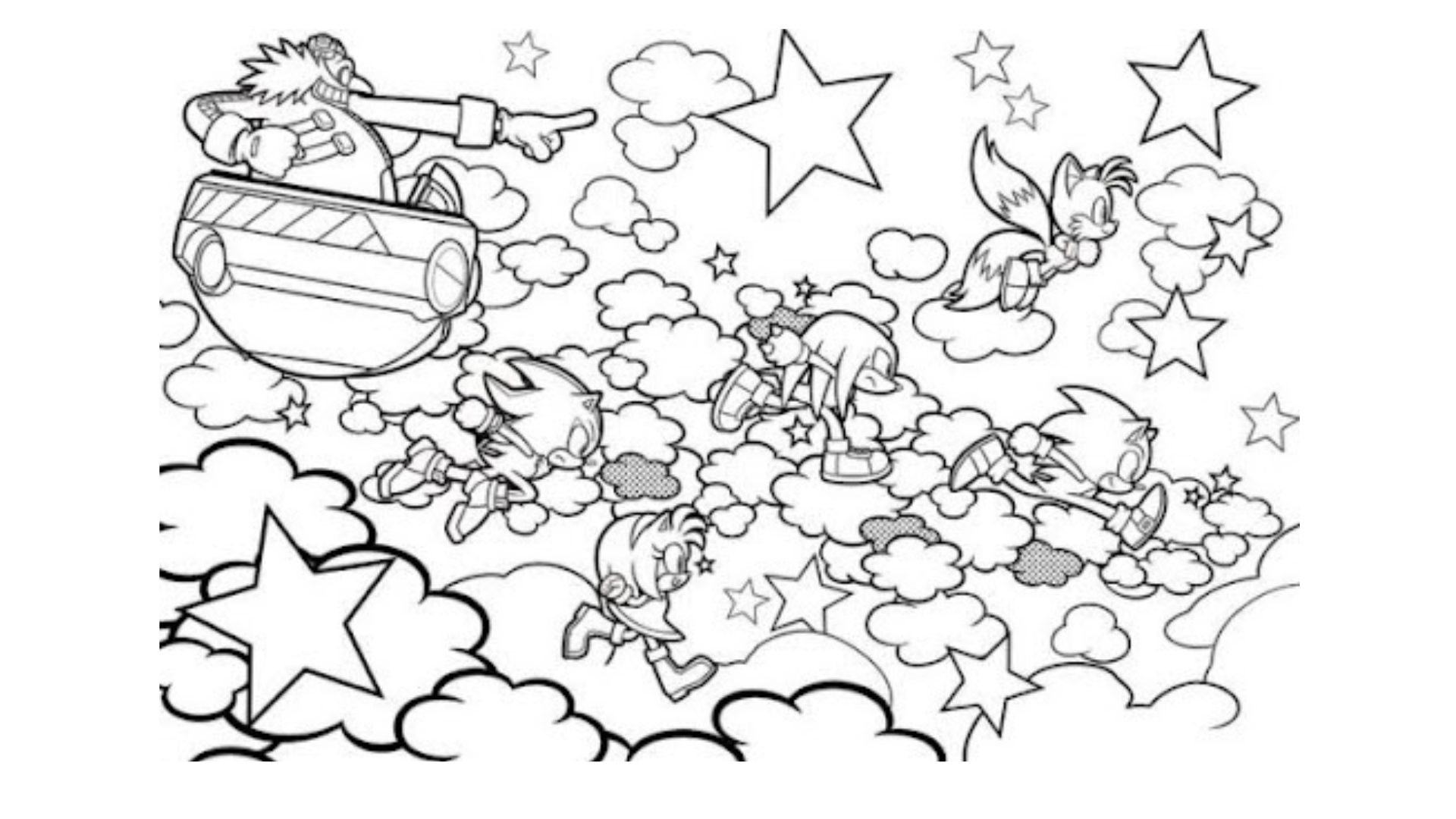 Sonic Coloring Pages for Adults