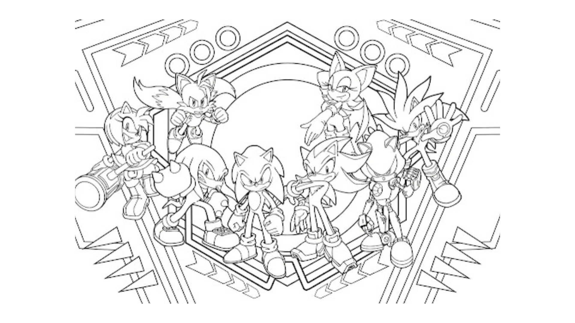 Sonic Coloring Pages for Adults