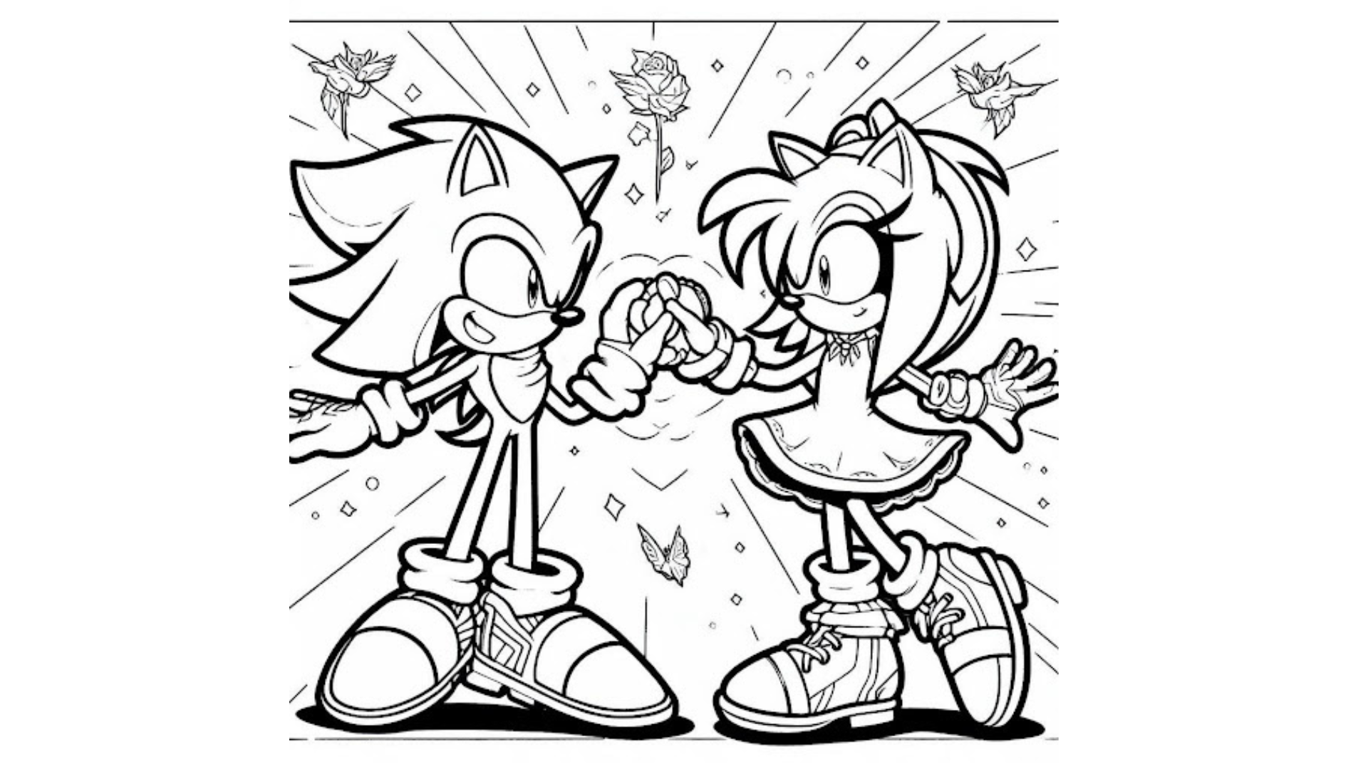 Sonic and Iconic Cartoon Characters