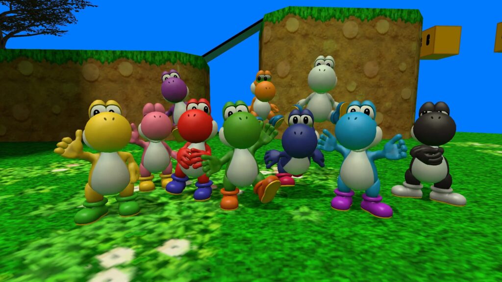Yoshi and friends