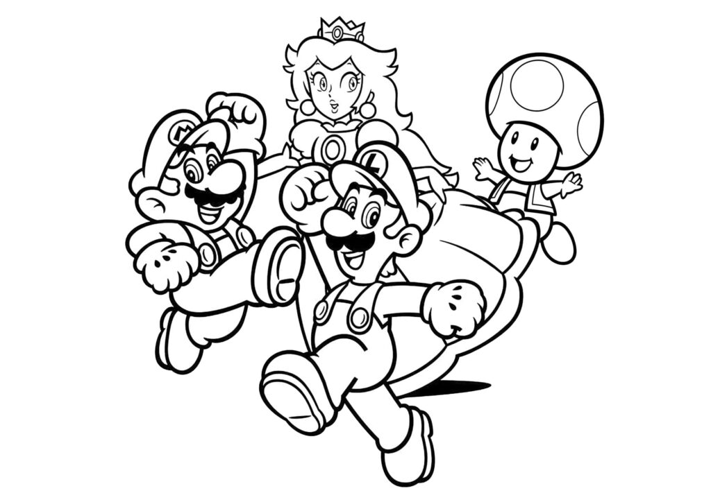 mario coloring pages