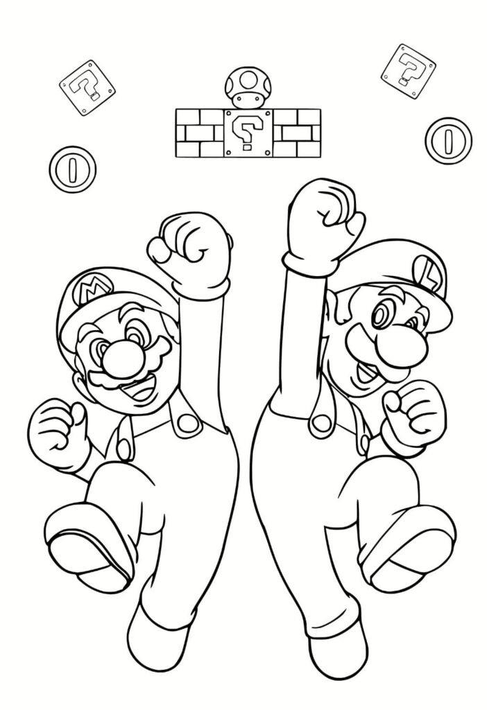 mario coloring pages