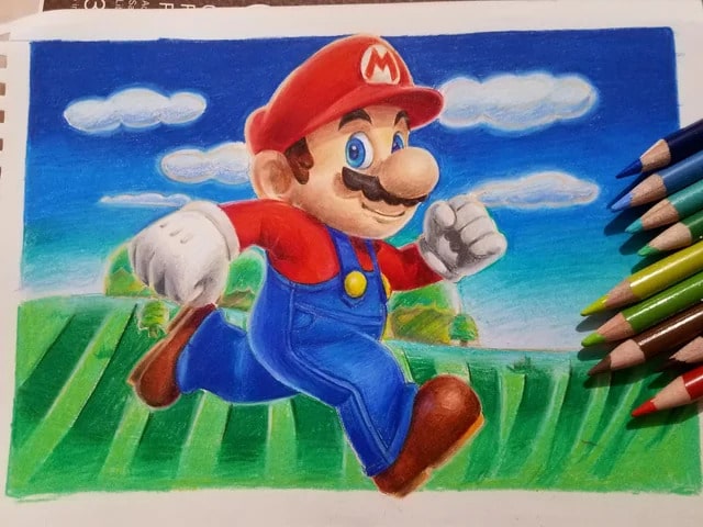 super mario coloring pages